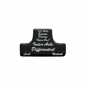 "Axle Differential" Switch Guard Sticker Only - Black