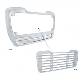 Grille Surround for 2002-2018 Freightliner Business Class M2 - Silver