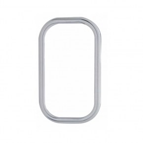 Stainless Curved View Window Trim w/ Sealant Adhesive for Freightliner Classic & FLD