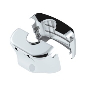 Upper Steering Column Cover for 2006+ Kenworth and Peterbilt in Chrome