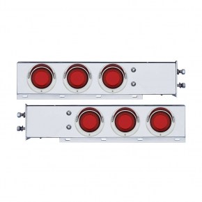 Stainless Spring Loaded Rear Light Bar w/ Six 4