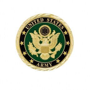 U.S. Military Adhesive Metal Medallion - Army
