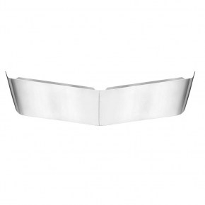 13 Inch Drop Sunvisor for 1987-2003 Peterbilt 357, 379, 385 with Standard Cab - Stainless Steel