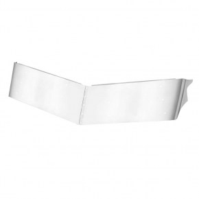 13 Inch Drop Sunvisor for 1987-2003 Peterbilt 357, 379, 385 with Standard Cab - Stainless Steel