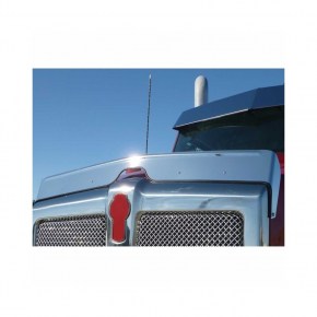 Bug Shield Hood Deflector for 2014-2019 Kenworth T880 - Stainless Steel