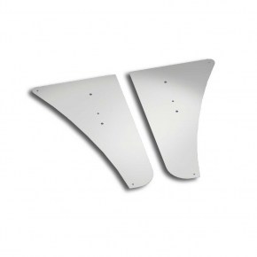 Plain Lower Hood Panel for 1990-2019 Kenworth W900L - Polished Stainless Steel