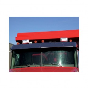 Sunvisor for Mack CH/CX/CL/CT/Granite/Vision without Roof Fairing - Polished Stainless Steel
