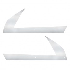 Below Headlight Fender Guards for 2018-2023 Freightliner Cascadia in Stainless Steel