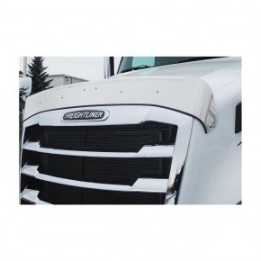 Bug Deflector Shield with Hood Tilt Handle for 2018-2023 Freightliner Cascadia in Stainless Steel