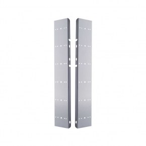 Peterbilt Air Cleaner Bracket w/ Watermelon Lights & Visors - Dark Amber Lens