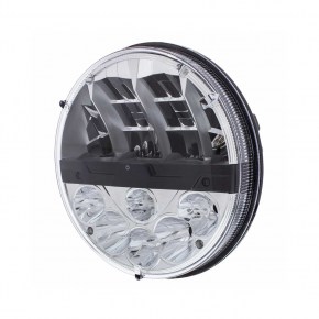 High Power LED 7 Inch Headlight with Polycarbonate Lens and Housing