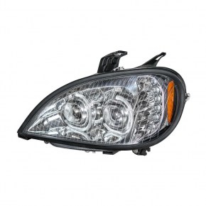 High Power LED Projection Headlight for 2001-2020 Freightliner Columbia - Chrome - Driver Side