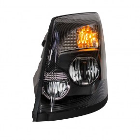 High Power LED Headlight for 2004-17 Volvo VN/VNL - Blackout - Driver