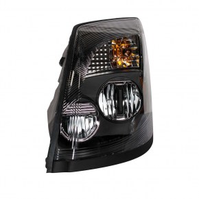 High Power LED Headlight for 2004-17 Volvo VN/VNL - Blackout - Driver