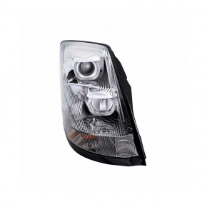 Projection Headlight with LED Light Bar for 2004+ Volvo VN/VNL - Chrome - Passenger