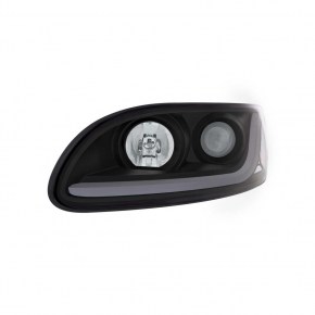 Blackout Projection Headlight for 1999-2019 Peterbilt - Dual Function - Driver