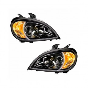 Projection Headlight for Freightliner Columbia - Blackout - Driver and Passenger Side