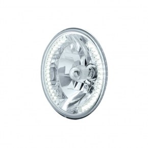 7 Inch Crystal Headlight with 34 White LED Position Light