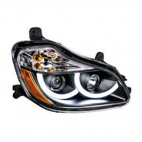Blackout Projection Headlight with LED Position Light for 2013-2021 Kenworth T680 - Passenger