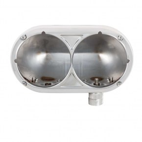 Peterbilt 359 Style Dual Headlight Housing - 304 Stainless Steel