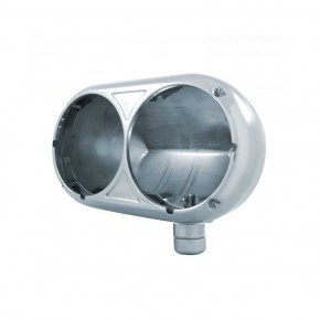 Peterbilt 359 Style Dual Headlight Housing - 304 Stainless