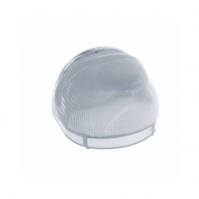 Chrome Guide Headlight Housing w/ LED Turn Signal - Amber LED/Clear Lens