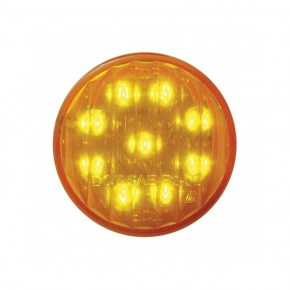 Peterbilt Air Cleaner Bracket w/ Lights & Visors - Amber LED/Amber Lens