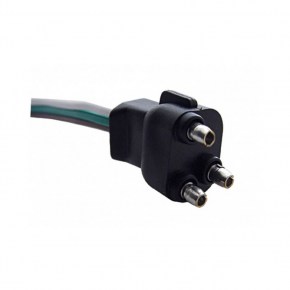 3 Prong Straight Plug Wiring Harness w/ 3 Plugs - 12" Lead