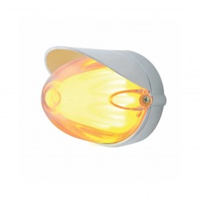 9 LED Grakon 1000 Flush Mount Kit w/ Visor - Amber LED/Clear Lens