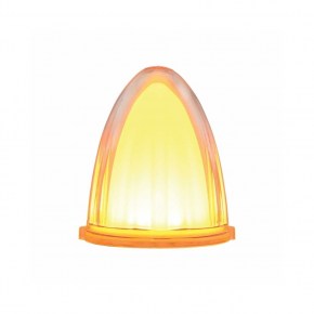 9 LED Grakon 1000 Flush Mount Kit w/ Visor - Amber LED/Clear Lens