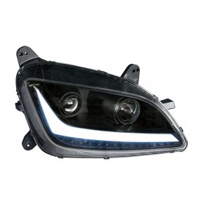 Blackout Projection Headlight with LED Position &#38; Turn Signal Light for 2010-2021 Peterbilt 579/587 - Passenger
