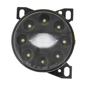 9 LED Projector Fog Light with LED Position Lights for Peterbilt 579/587 & Kenworth T660 - Black