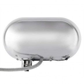 Full LED Projector Headlight w/ Stainless Peterbilt 359 Style Housing - Blackout - Passenger
