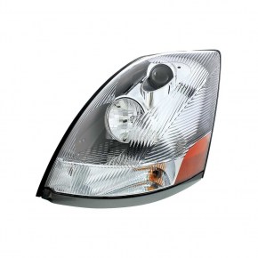 Headlight for 2003-2017 Volvo VN/VNL - Chrome Style - 20359833 - Driver