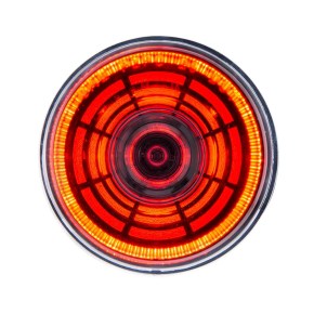 2 Inch Abyss Clearance Marker Light with 4 Red LEDs and Clear Lens