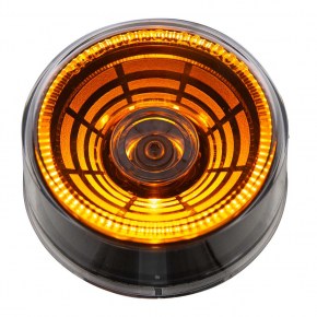 2-1/2 Inch Abyss Clearance Marker Light with 4 Amber LEDs and Clear Lens