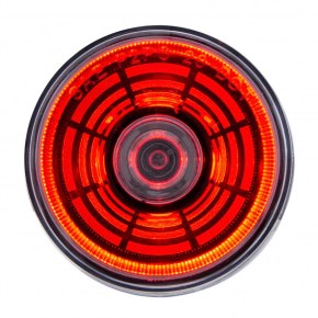 2-1/2 Inch Abyss Clearance Marker Light with 4 Red LEDs and Clear Lens