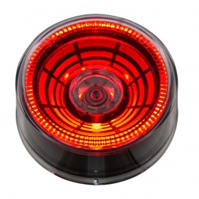 2-1/2 Inch Abyss Clearance Marker Light with 4 Red LEDs and Clear Lens