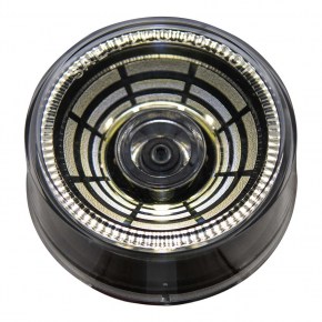 2-1/2 Inch Abyss Clearance Marker Light with 4 White LEDs and Clear Lens