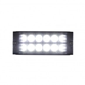 12 High Power LED Warning Lighthead - Low Profile - White LED