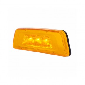 3 LED Fender Turn Signal/Parking Light for Kenworth T680/T700/T880 - Amber LED/Amber Lens