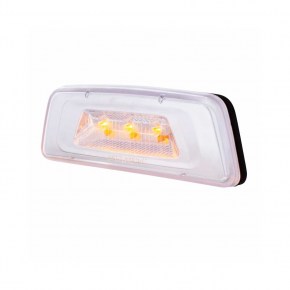 3 LED Fender Turn Signal/Parking Light for Kenworth T680/T700/T880 - Amber LED/Clear Lens