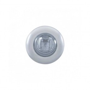 2 LED Mini Clearance/Marker Light w/ Bezel - Amber LED/Clear Lens - Set of 14