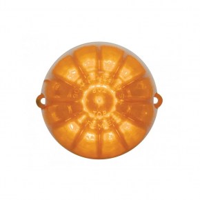 Stainless Light Bracket w/ 19 LED Watermelon Light - Amber LED/Dark Amber Lens