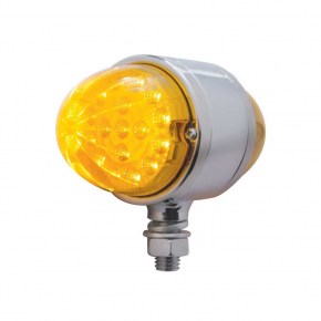 17 Amber LED Dual Function Reflector Double Face Light - Amber Lens