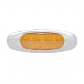 3 LED Clearance/Marker Light - Amber LED/Amber Lens