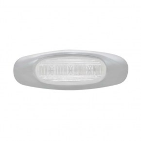 3 LED Clearance/Marker Light - Amber LED/Clear Lens