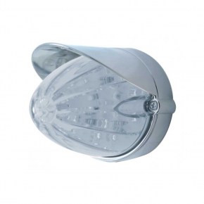 19 LED Watermelon Grakon 1000 Flush Mount Kit w/ Visor - Amber LED/Clear Lens
