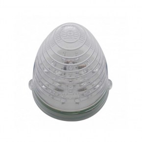 19 LED Beehive Grakon 1000 Flush Mount Kit w/ Visor - Amber LED/Clear Lens
