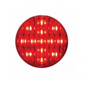 13 LED 2-1/2 Inch Round Clearance Marker Light - Red LED/Red Lens